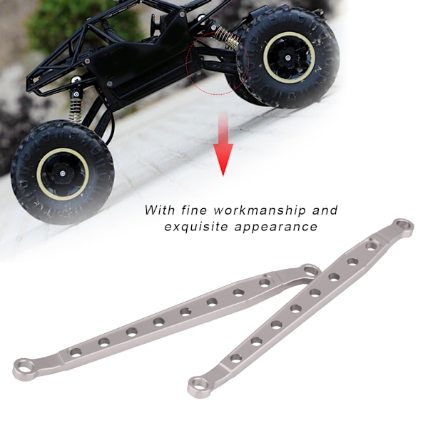 Aluminiumlegering Fram/Bakre Nedre Länkarm för AXIAL Wraith AX90056 RC Bil (Titanium Grå)