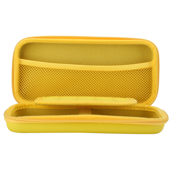 Bærbar oppbevaringsveske Mini Carry EVA Beskyttende etui for Nintendo Switch Lite spillkonsoll Gul