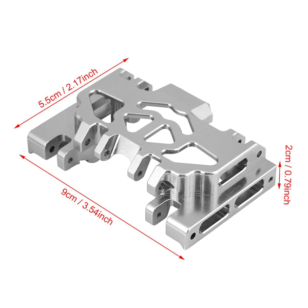 Aluminiumlegering Mellanväxellåda Chassi RC-Del för TRAXXAS TRX4 Land Rover Defender (Silver)