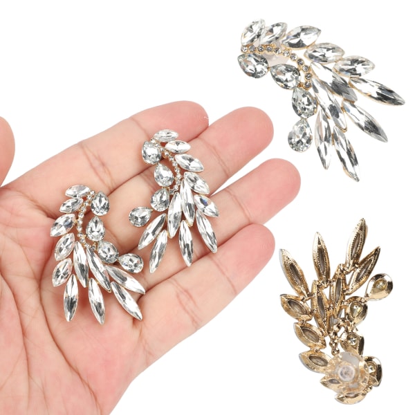 2 Par Graceful Ørepynt Øre-Studs Retro Øredropper for Kvinner/Jenter Legering Smykker Tilbehør Sølv