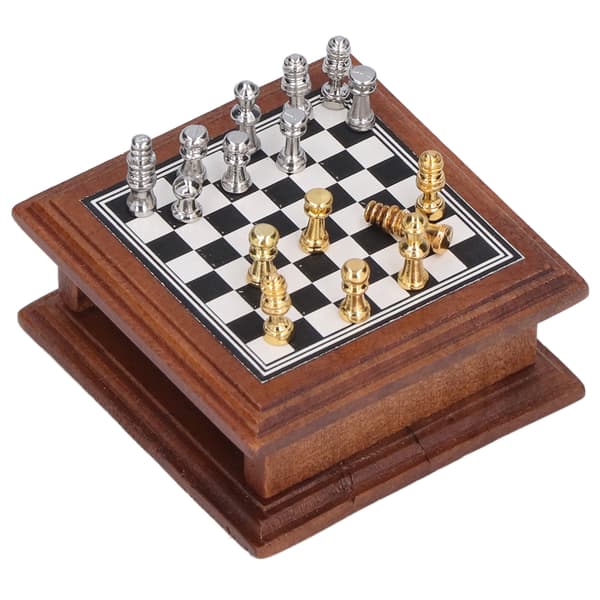 Miniatyr Schackset 1 12 Dockhus Mini Schack Heminredningspresent