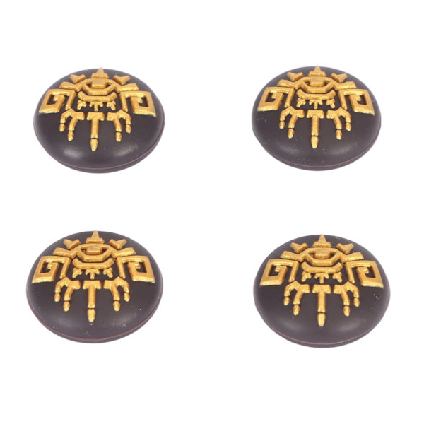 Joystick-skydd förhindrar glidning Skyddande dekorativ silikon tumgreppsskydd för Switch Lite 4-pack