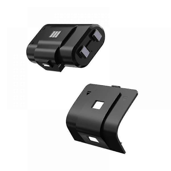 Play and Charge Kit for Xbox Series X Controller with 1100 mAh Rechargeable Battery - 2-pack Black