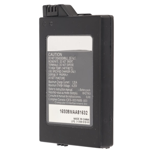 1200mAh 3.6V Batteripaket Polymer Litiumjon Uppladdningsbart Batteripaket Ersättning för PSP2000 3000 S110 Konsol