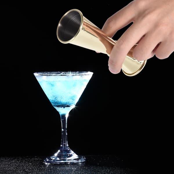 Gull 304 rustfritt stål bar cocktail shaker dobbel jigger måleverktøy