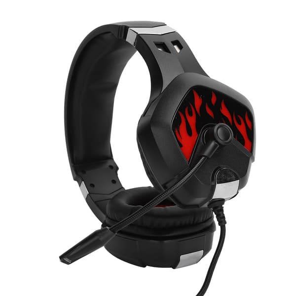 G316 Kablet Gaming Headset med LED Lys til PC Computer Hjemmebrug