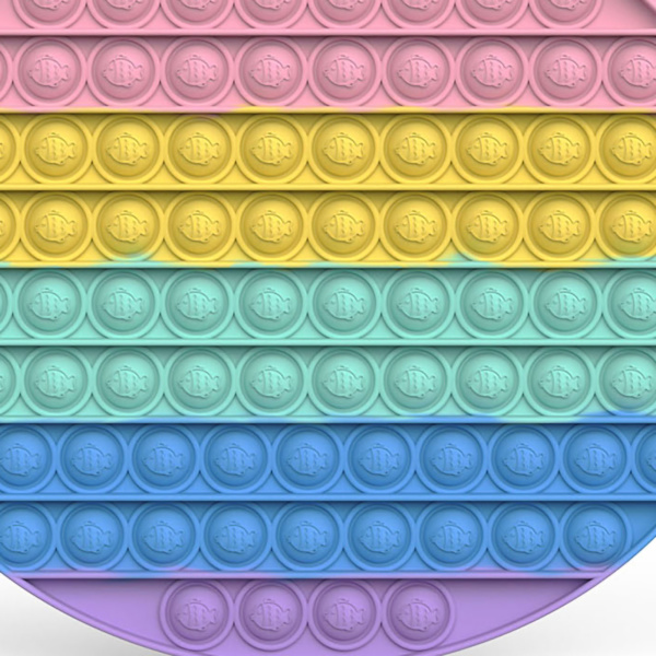 Push Bubble Sensorisk Leksak Silikon Pedagogisk Stressavlastare Spel Pressa Sensorisk Bräda Typ 3