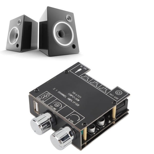 YS LT21 Bluetooth Audio Digital Amplifier Board Module 2.1 Channel 15W 15W 30W med Bass Channel