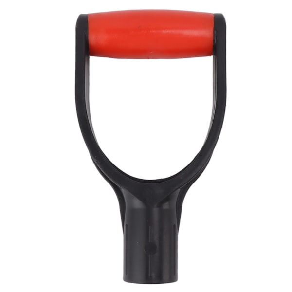Skottkärra D-Grepp Handtag 32mm Inre Diameter Silikon Greppförstärkning Snöskott Handtagsbyte för Grävning Raking Verktyg Röd Svart