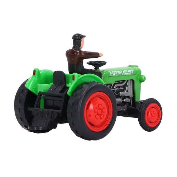 Simulering Traktor Kjøretøy Modell Solid Legering Ingeniør Bonde Bil Leketøy for Barn Grønn