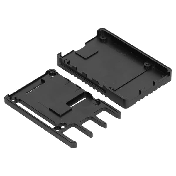 Aluminiumlegering Ultratynd CNC Køleplade til Raspberry Pi 4B Sort