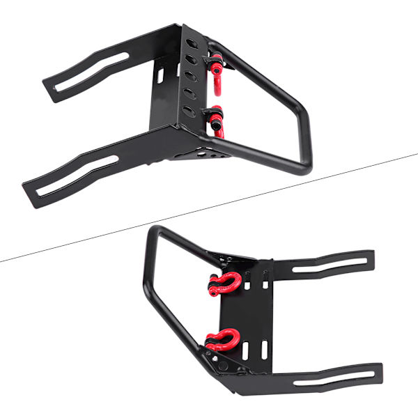 RC-kiipeilijän teräksinen etupuskuri vinssikiinnityksellä Axial SCX10 1/10 kauko-ohjattavalle autolle (tasainen)