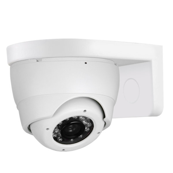 Yleinen CCTV ABS-muovista valmistettu kupolin kameran seinäkiinnike valkoinen