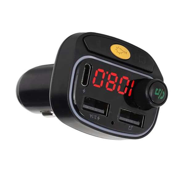 C15 Bluetooth FM-sender MP3-spiller Håndfri samtale Dobbel USB-lader LED Bilradio Mottaker