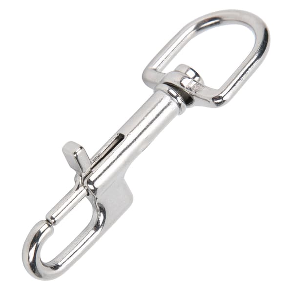 Dykk i rustfritt stål Enkelendede Snap Clips Single Eye Bolt Snap Hooks Spenne 100 mm/3,9 tommer