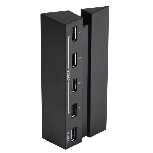 Høyhastighets 5-porters USB Hub 2.0 & 3.0 Expansion Hub-kontrolleradapter for PS4-spillkonsoll