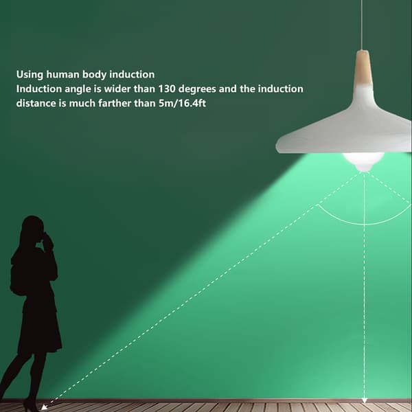 E17 AC85 265V 9W Rörelsesensor LED-lampa för Sovrum Korridor