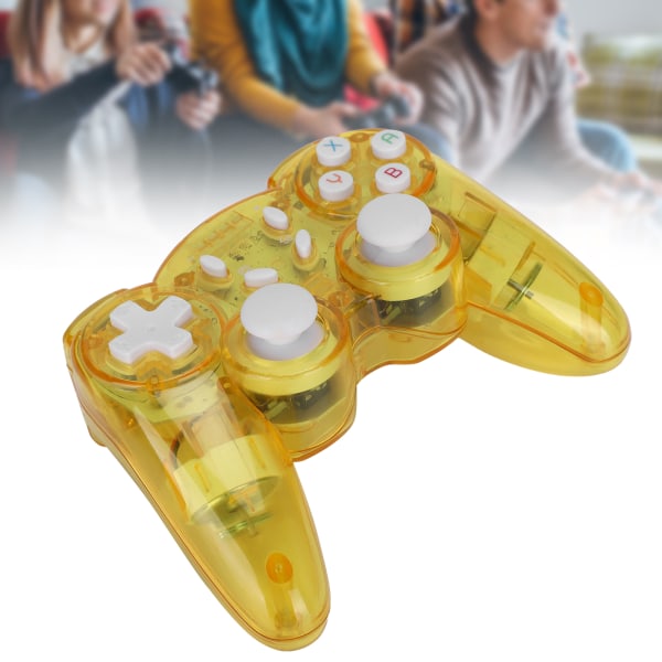 Spillhåndtak trådløst, beskyttende skall-spillkontroller ABS-spillekontroller Maskintilbehør Transparent gul flerfarget