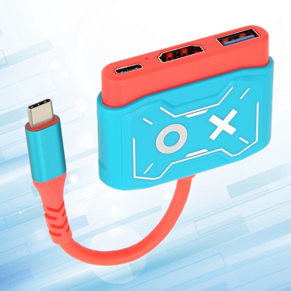 USB-C till HDMI Videokonverter 3-i-1 HD 4K Plug and Play Konverteradapter för Switch för MacBook