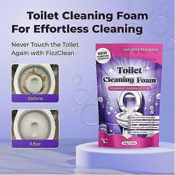 【02】Fizzclean Toalettskumrens, Insta-Action Skumrens 2pcs