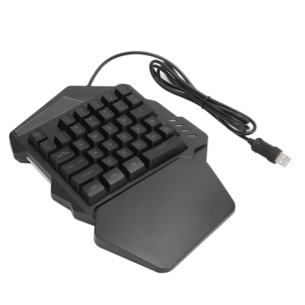 G94 Enhands Speltangentbord USB Trådbunden RGB Bakgrundsbelyst 35 Tangenter Tangentbord för Dator (Blandat Ljus)