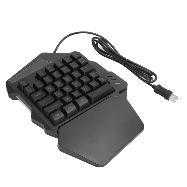 G94 OneHanded Gaming Tangentbord USB Trådbunden RGB Bakgrundsbelyst tangentbord med 35 tangenter för dator (blandat ljus)