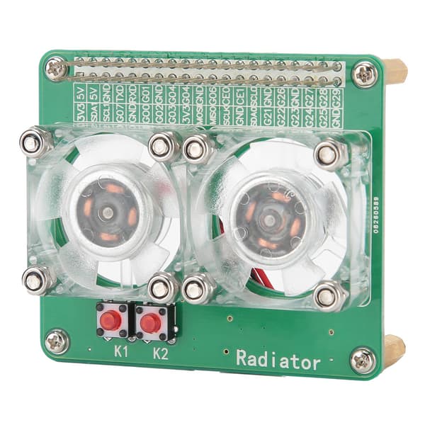 Raspberry Pi Dobbelt Køleblæser Modul Udvidelseskort Computertilbehør