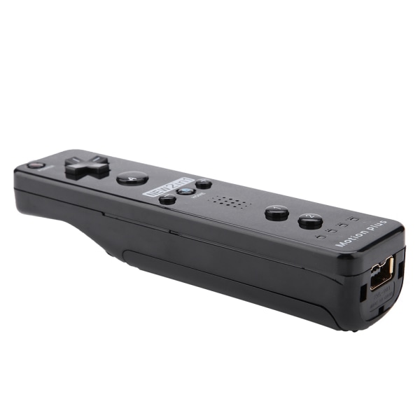 Somatosensorisk Spelhandtagskontroll Gamepad Inbyggd Accelerator för Nintendo Wii WiiU (Svart)