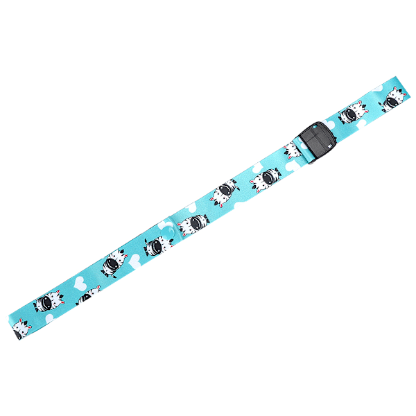 Justerbar 2,5 cm Babyflaskekoppholder med stropp - Barnevognleke Sippy Leash Tether (Zebra Design)