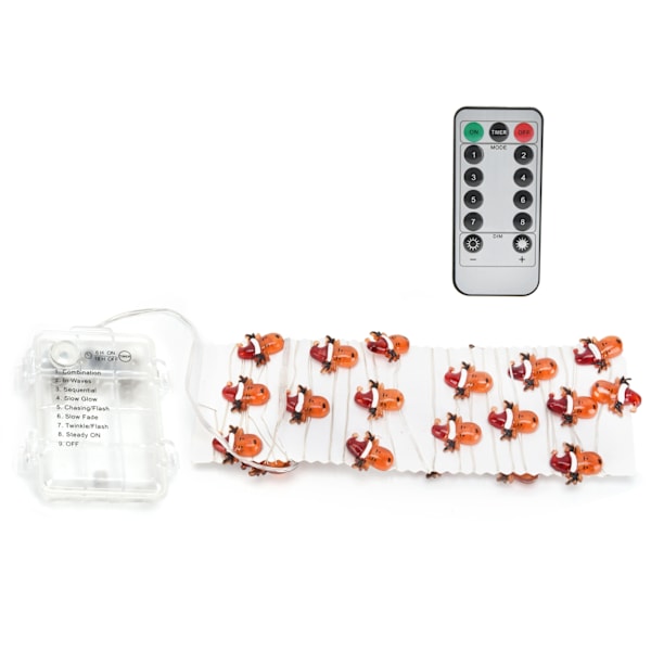 30 LED Batteridrevne Elg Lyslenker, 3m Varmt Hvit, 8 Lysmoduser & Timer – Perfekt for Høytidsdekor