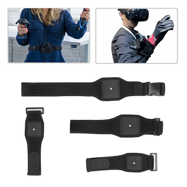 VR Spårningsbälte Kit Multifunktionellt Andningsbart VR Midjeband Handledsrem Huvudband för HTC Vive System