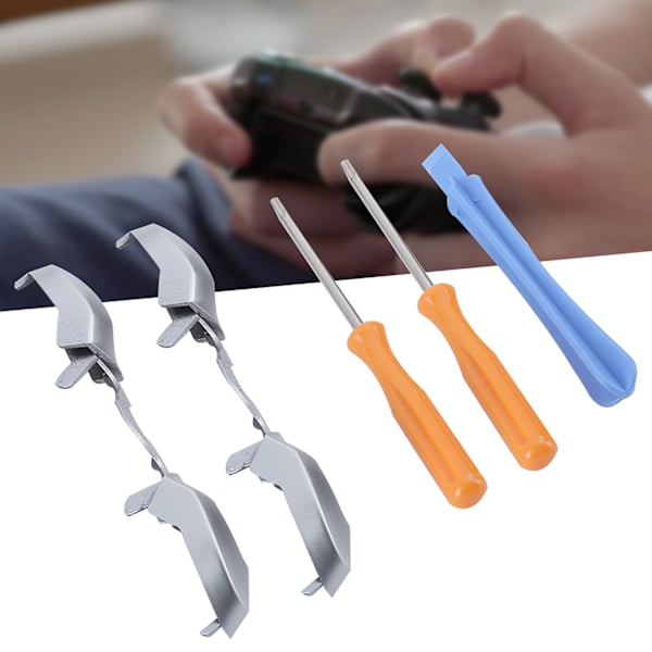 Pelikonsolin ohjainosan korjaussetti 3,5 mm osilla, ruuvimeisselillä, lohkareilla ja lisävarusteilla Xbox One -pelikonsolille