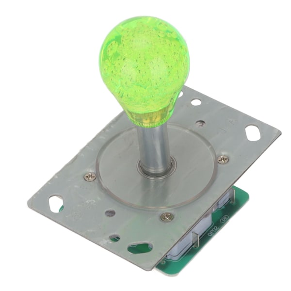 Arcade Joystick Kit Färgglad 5-polig Oval Kristall Helt Automatisk LED Färgglad Upplyst Joystick för Spelkonsoler
