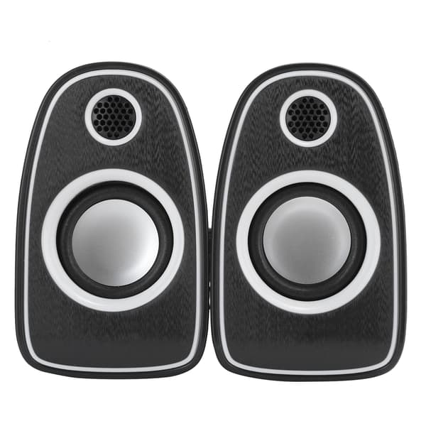 Q5 Bærbar Mini HiFi Digital Højttaler ABS Desktop USB 35mm Stereo Input Stemmeboks