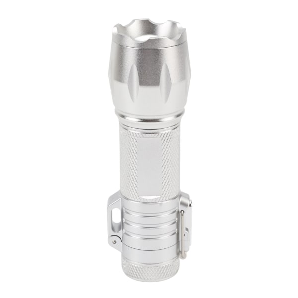 Elektrisk lighter Vanntett vindtett aluminiumslegering bærbar lighter med lommelykt 3,7v sølv