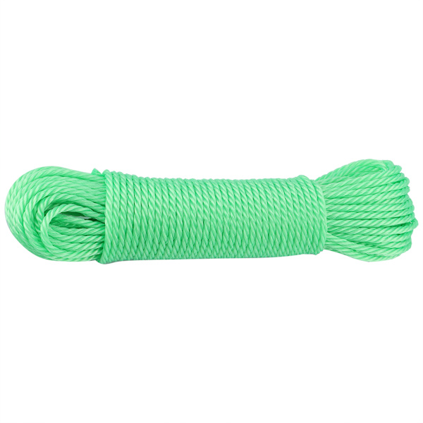 20m Nylon Tau - Klesline, Hage, Camping, Utendørs (Grønn)