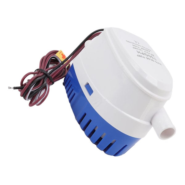 Automaattinen pohjapumppu, iskunkestävä, mini, monitoiminen, DC-upotuspumppu kellukkeella, 24V 1.6A 4A sulake