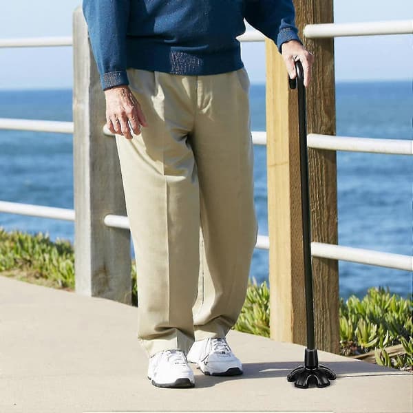 Self-standing Rubber Cane Tip with 19mm Base Foot for Walking Aids