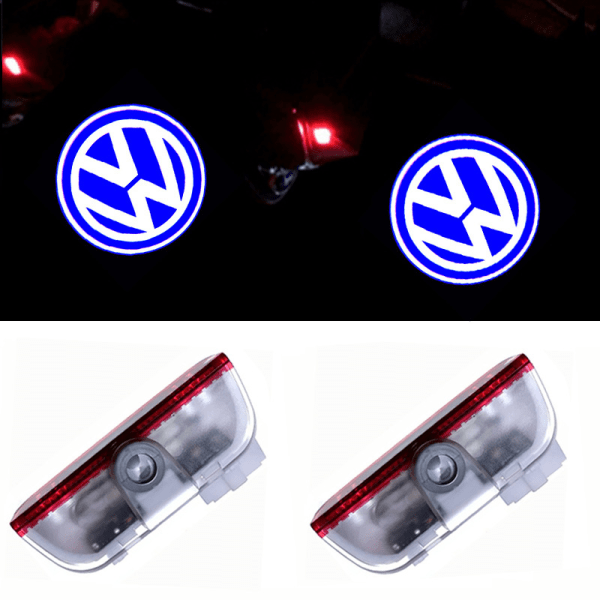 2x Led Yhteensopiva Volkswagen Door Light Logo Projektorien kanssa Light style 1