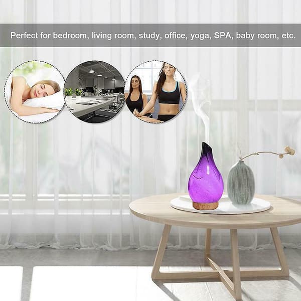 Aromaterapi befugtet aroma æterisk oliediffuser 7 farver LED-dekoration til hjemmet EU
