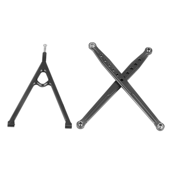 Trekantstøttebjelke Frontstøttebjelke for AXIAL SCX10 4-hjulsdrevet elektrisk RC-bil (Svart)