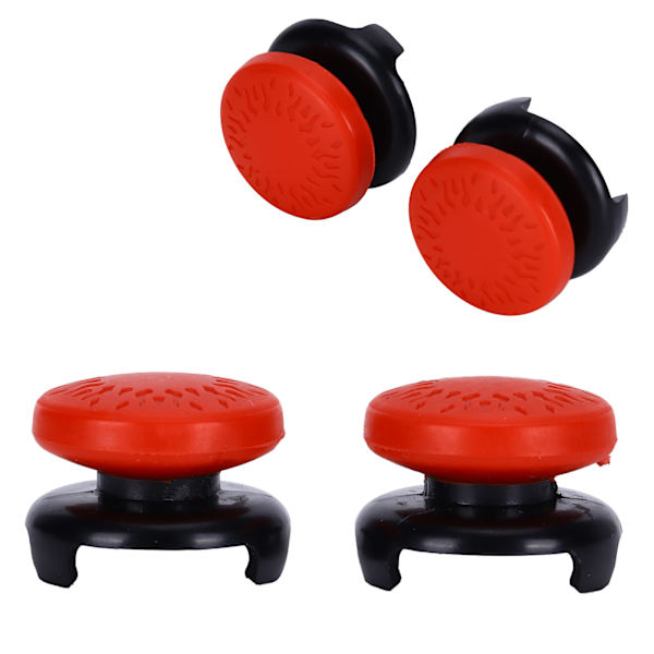 2 st Thumbstick Mjuka Silikonöverdrag Grepp Stick Joystick Controller Spelkontrollknappar för PS5 Röd