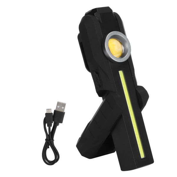 LED+COB Ultraviolettinen puhdistusvalo USB -ladattava magneettinen pyörivä taitettava työvalo-W