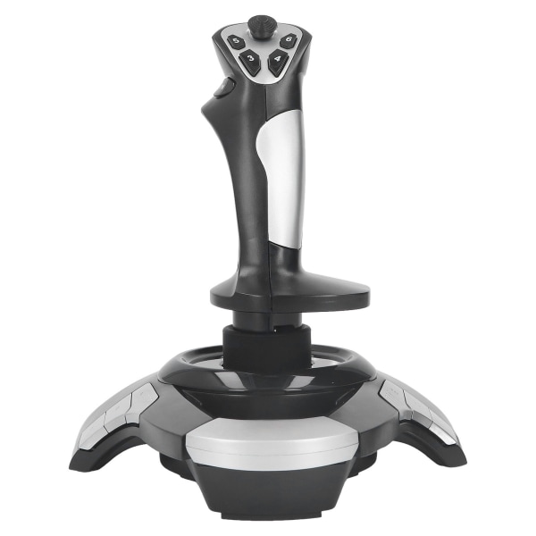 Flyvejoystick Controller 3D USB Kabelforbundet Flysimulator Stick Joystick Controller med Vibrationsfunktion