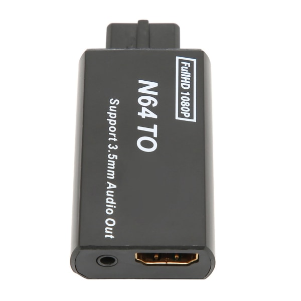 för N64 till HD Multimedia Interface Converter 1080p Stöd PAL NTSC videospelsadapter med 3,5 mm gränssnitt