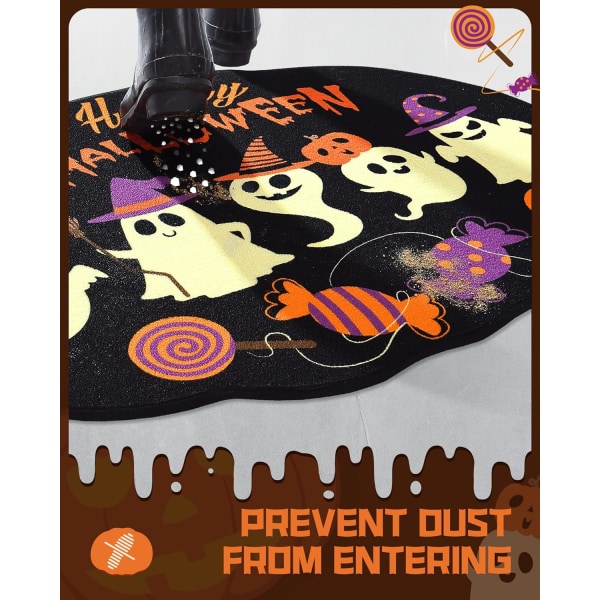 60x40cm cm Halloween dørmåtte til indendørs og udendørs, Funny Welcome Mat-1