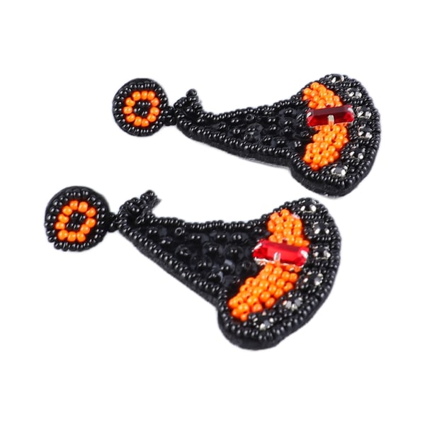 1 par halloween perleøreringer Lett mote etnisk stil heksehatt Dangle øredobber med perler for kvinner