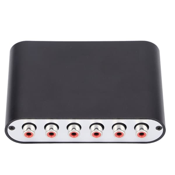 51R Digital lyddekoder 5.1-kanal til 3,5 mm stereo AUX 6 RCA DAC-omformer 100-240V US-plugg
