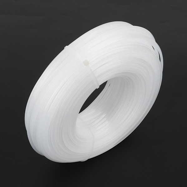 3mm x 60m Hvid Kvadratisk Trimmer Line Græs Klipper Tilbehør Klippe Line Reb Udskiftning