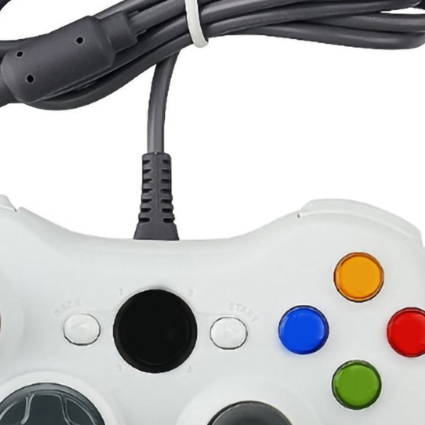 Gamepad Controller Allt-i-ett Multifunktionsdrivrutin Gratis Wired Controller Gamepad för Gaming White